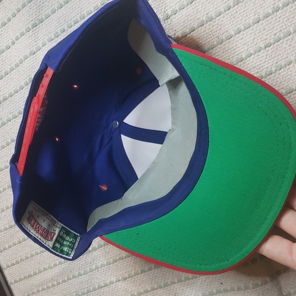 Nutmeg UEFA Euro96 official licensed product england snapback hat blue/red new - Picture 6 of 6